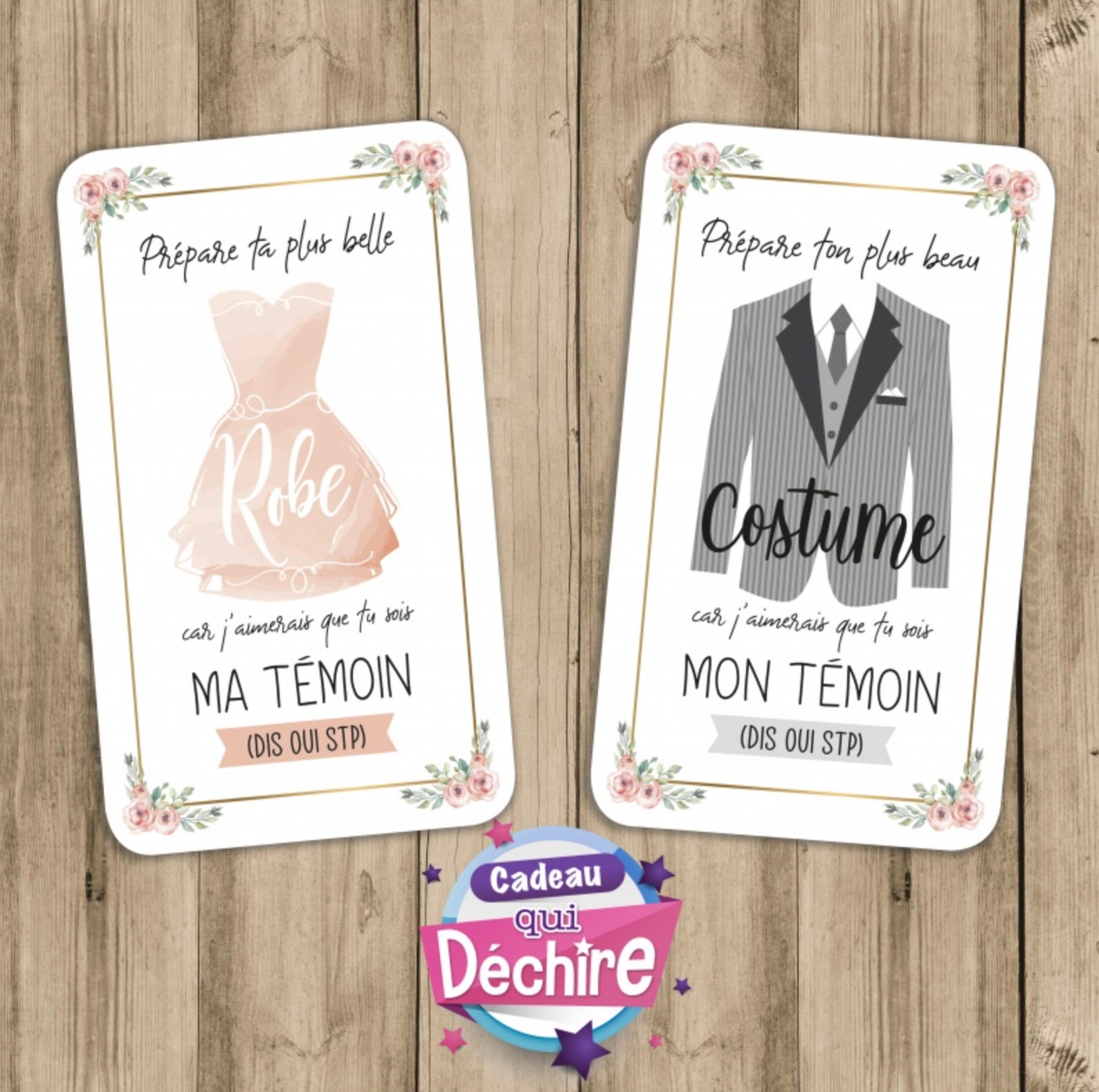 Décapsuleur Gravé "Veux-tu être Mon Témoin" - Cadeau Original Pour Demande De Témoin De Mariage - Bois