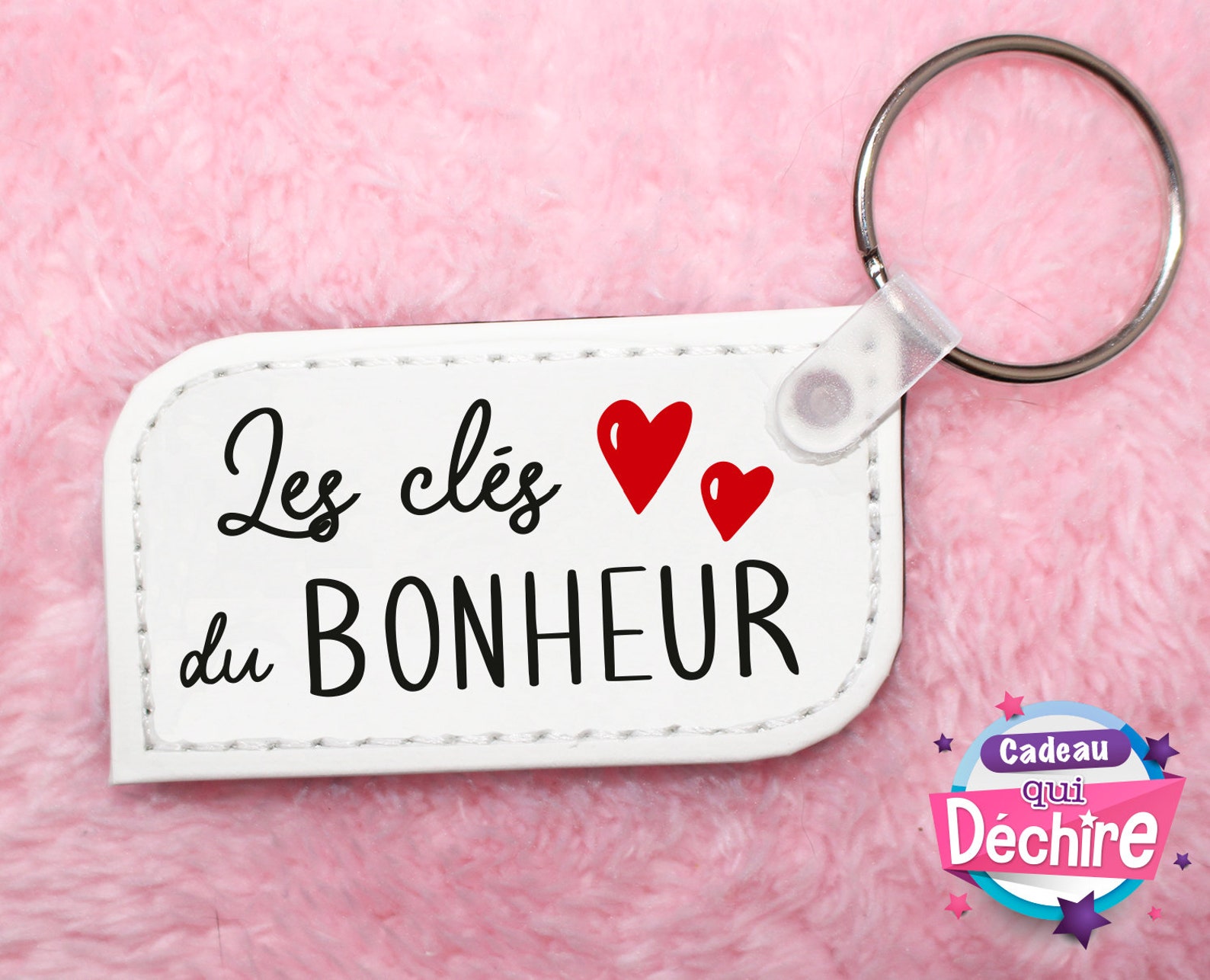 Porte-Clés Maison Du Bonheur – Miniature Détaillée En Acier – Cadeau Original Pour Emménagement, Fête Des Mères, Etc.