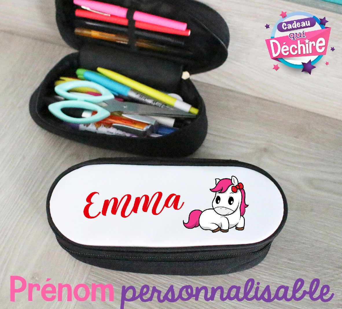 Trousse à Crayons Personnalisable -15 % avec Le Code Trousse sur Site Www.cadeauquidechire.fr