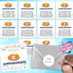 10 commandements GRAND FRERE à gratter, annonce bébé, idée cadeau grand frère, annonce grand frère, bientôt grand frère