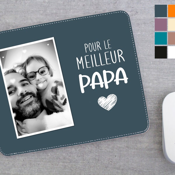 Tapis de souris pour Papa avec votre photo - Cadeau papa - idée de cadeau fête des pères - cadeau anniversaire papa