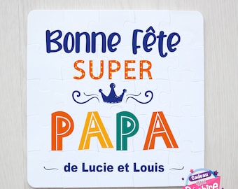 Puzzle "Happy Birthday Super Dad - Father's Day gift idea - dad gift