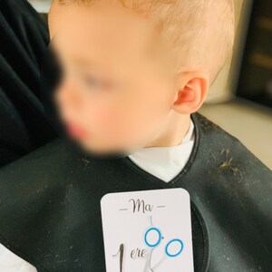 Carte étape bébé - ma première coupe - ma 1ère coupe - souvenir bébé