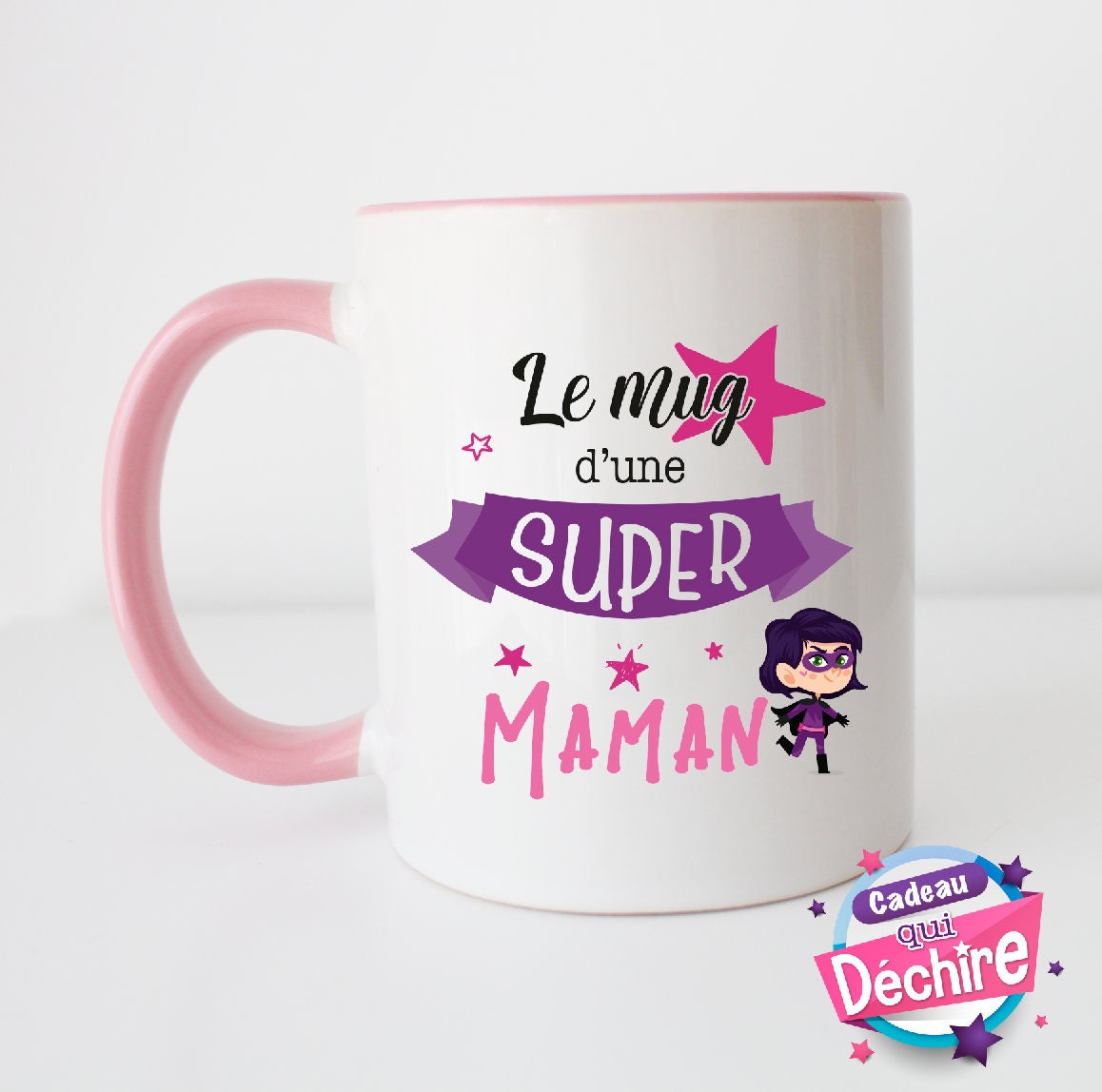 Mug Maman, Idée de Cadeau, Cadeau Anniversaire, Fête Des Mères. Poignée à Droite ou Gauche L'image