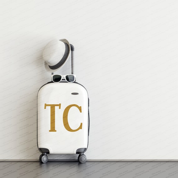suitcases with initials on