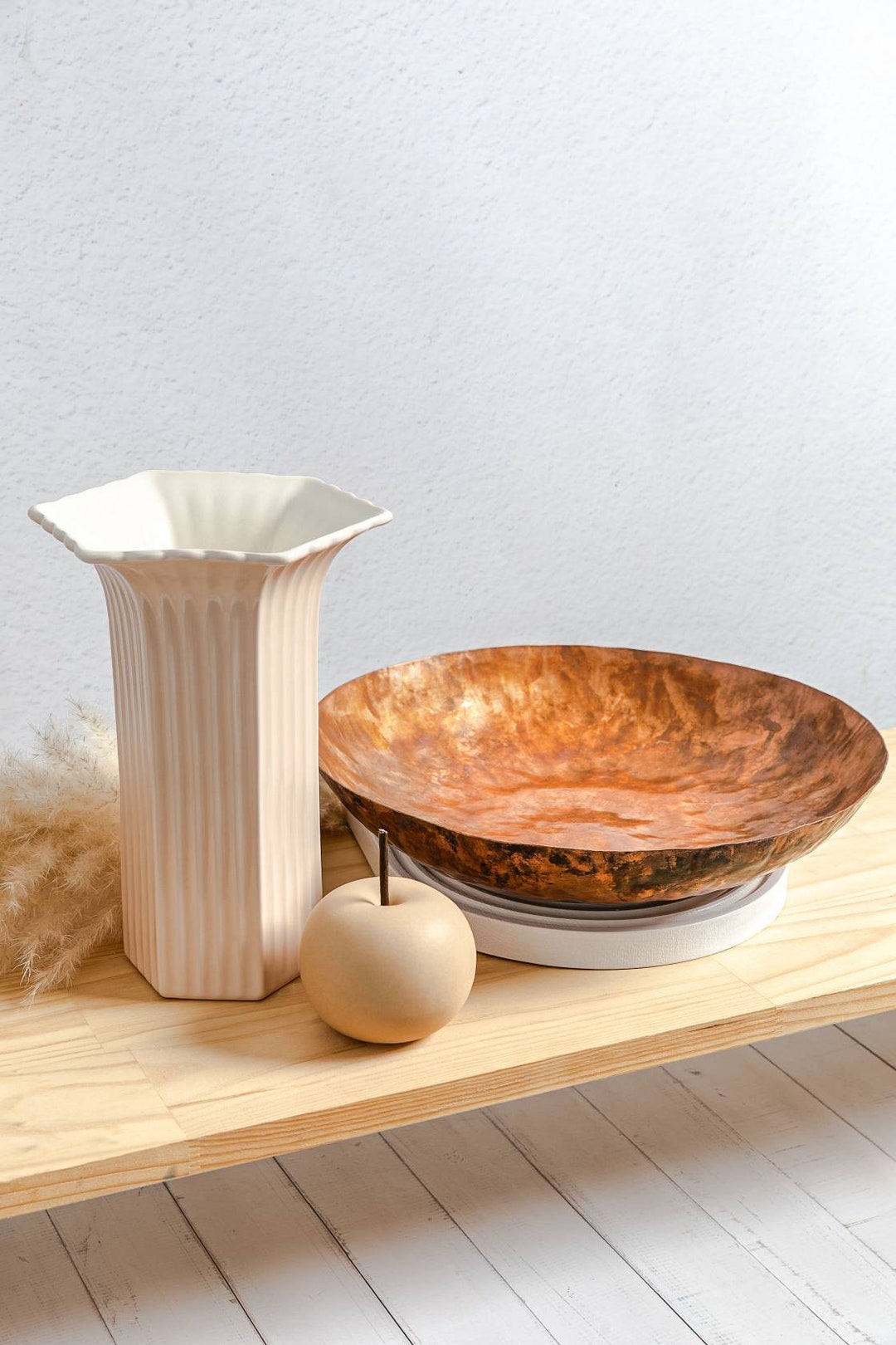 Copper Bowl Large Hand Copper Bowl Copper Decorative Bowl Copper