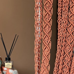 Macrame Curtain: Bohemian Home Decor Room Divider (39.4&quot; x 86.6&quot;)