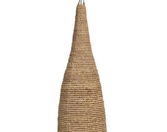 Teardrop Jute Pendant Light: Coastal Natural Rope Lamp