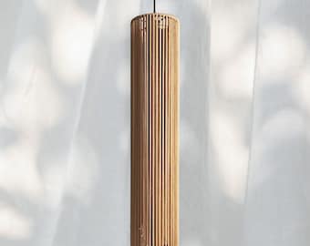 Handmade Lampshade: Minimalist Woven Cotton Pendant Light