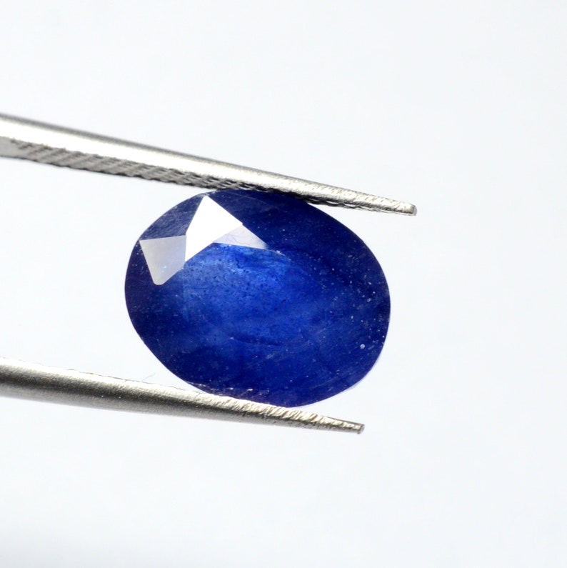 AAA++ Blue Sapphire Oval Shape Loose Gemstone,6.30 Ct