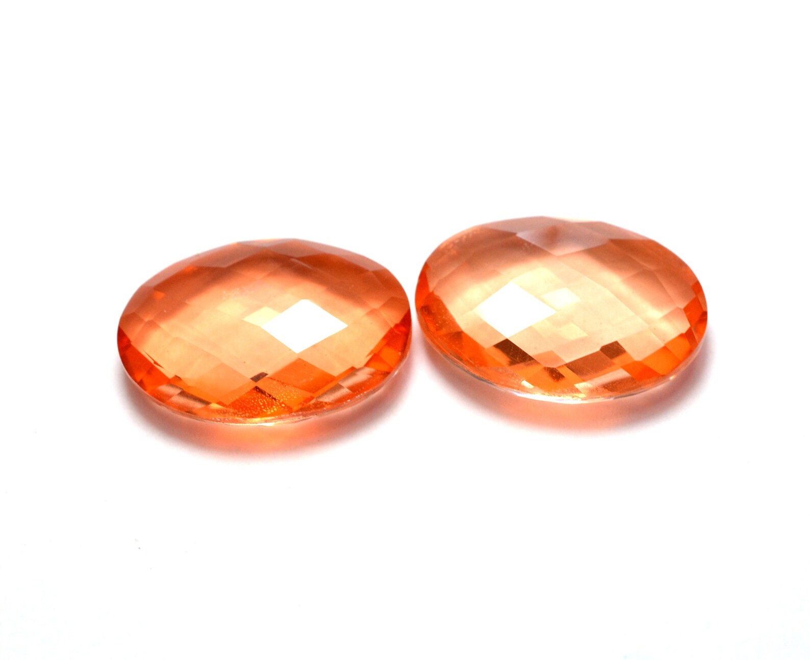 Excellent Natural Orange Doublet Quartz Loose Gemstone Etsy