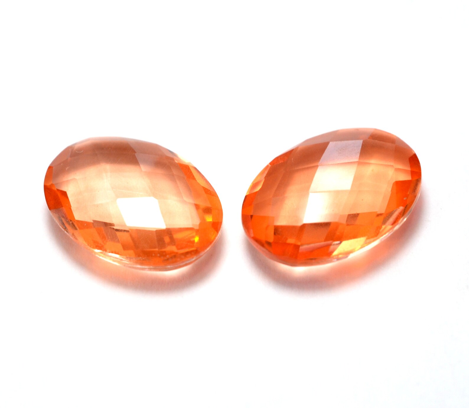 Excellent Natural Orange Doublet Quartz Loose Gemstone Etsy