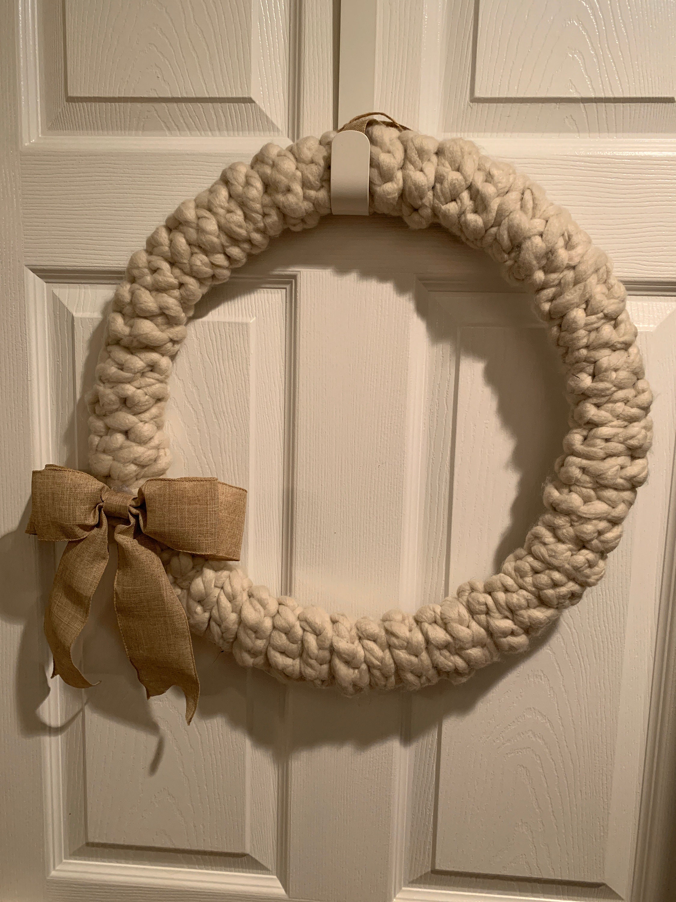 Sweater Wreath Sweater Weather Wreath Yarn Wreath Knit Etsy