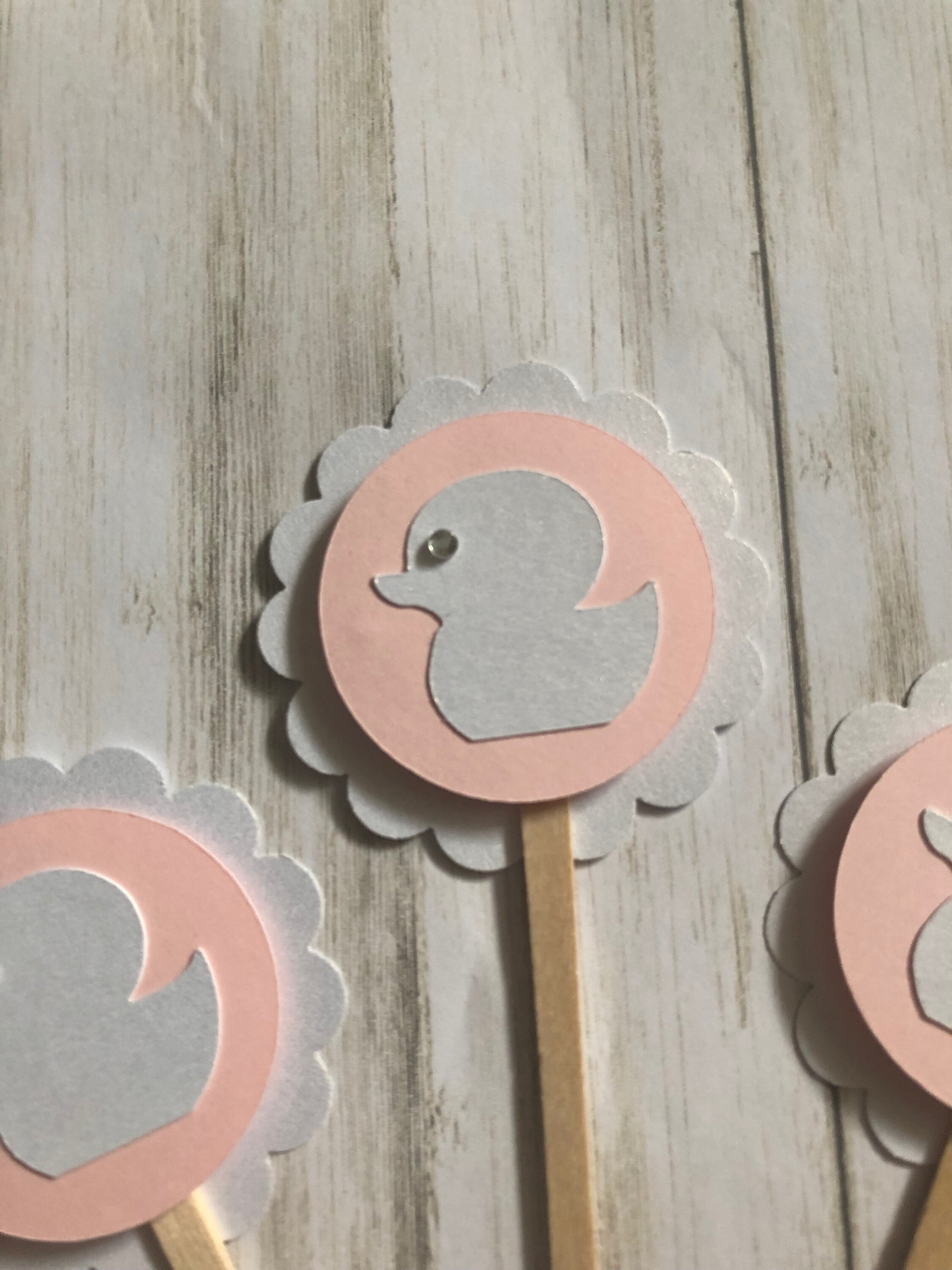 Duck Cupcake Toppers Set de 6 Etsy España