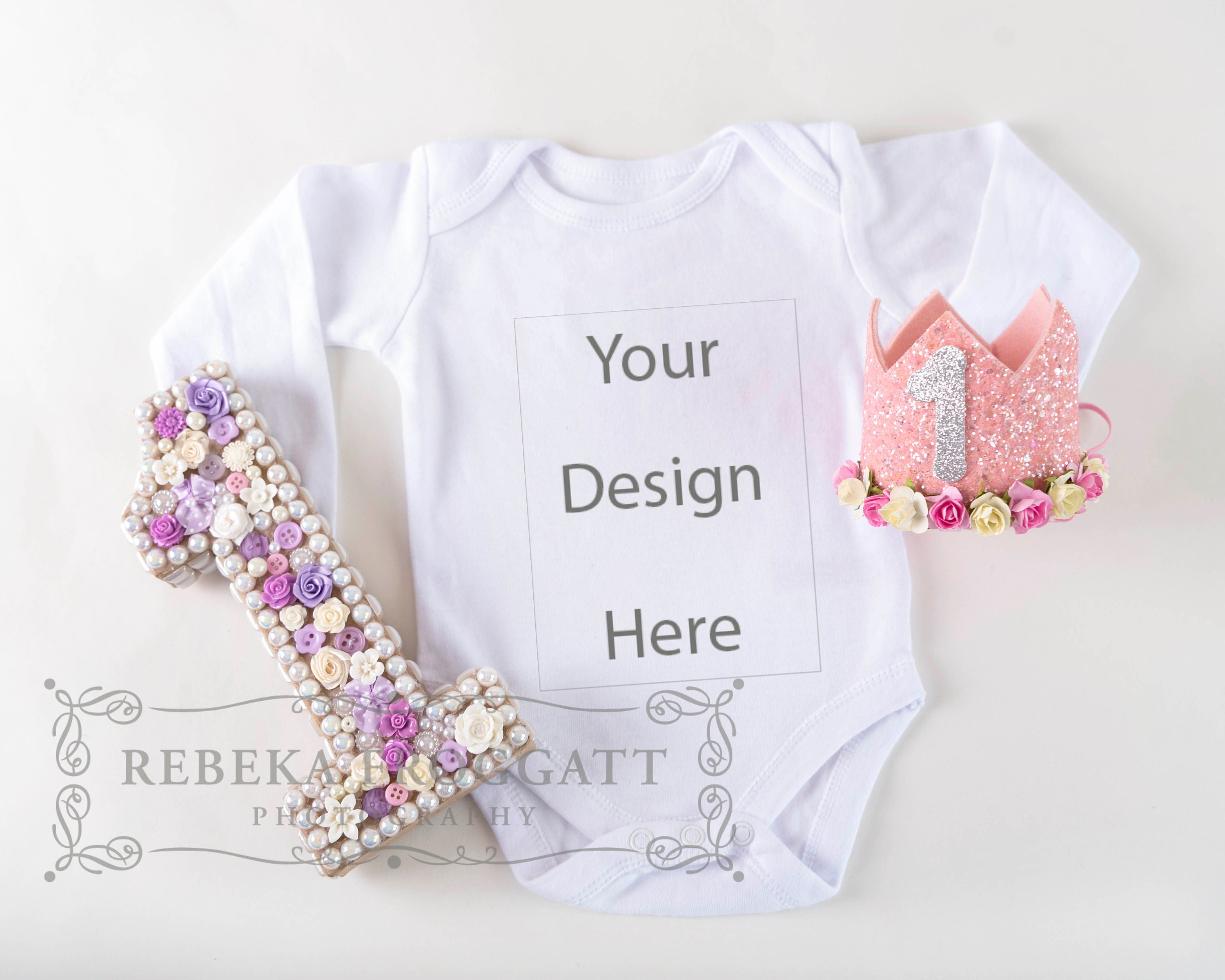 Download Baby Bodysuit Mockup Child S Vest Mockup White Romper Etsy