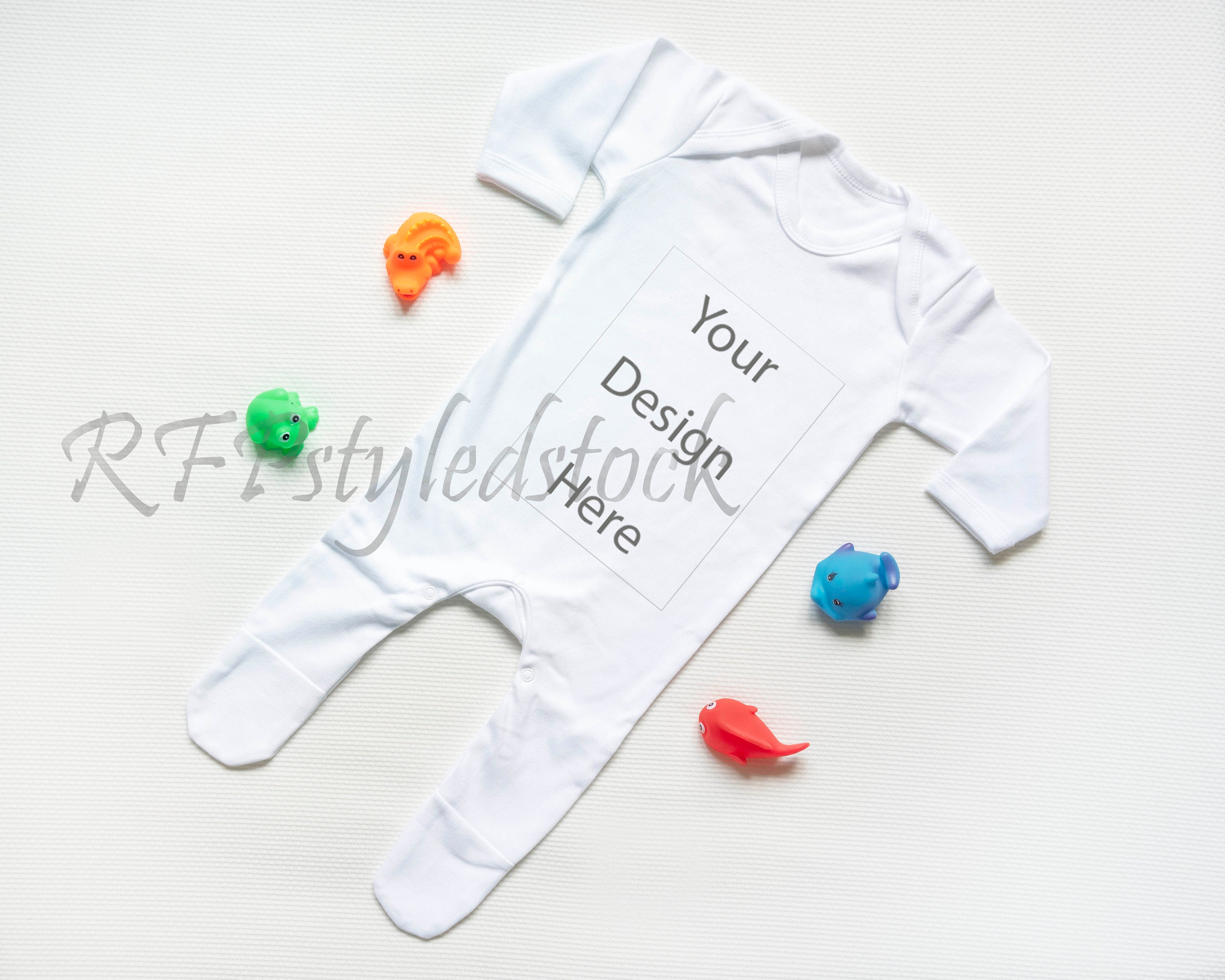 Download Baby Sleep Suit Baby Romper Baby Mockup Custom Baby Gro Etsy