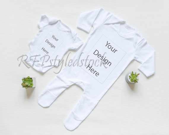 Baby Sleep Suit Baby Romper Baby Mockup Baby Vest Etsy