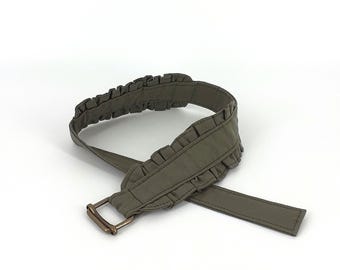 Cotton ribbon: khaki green