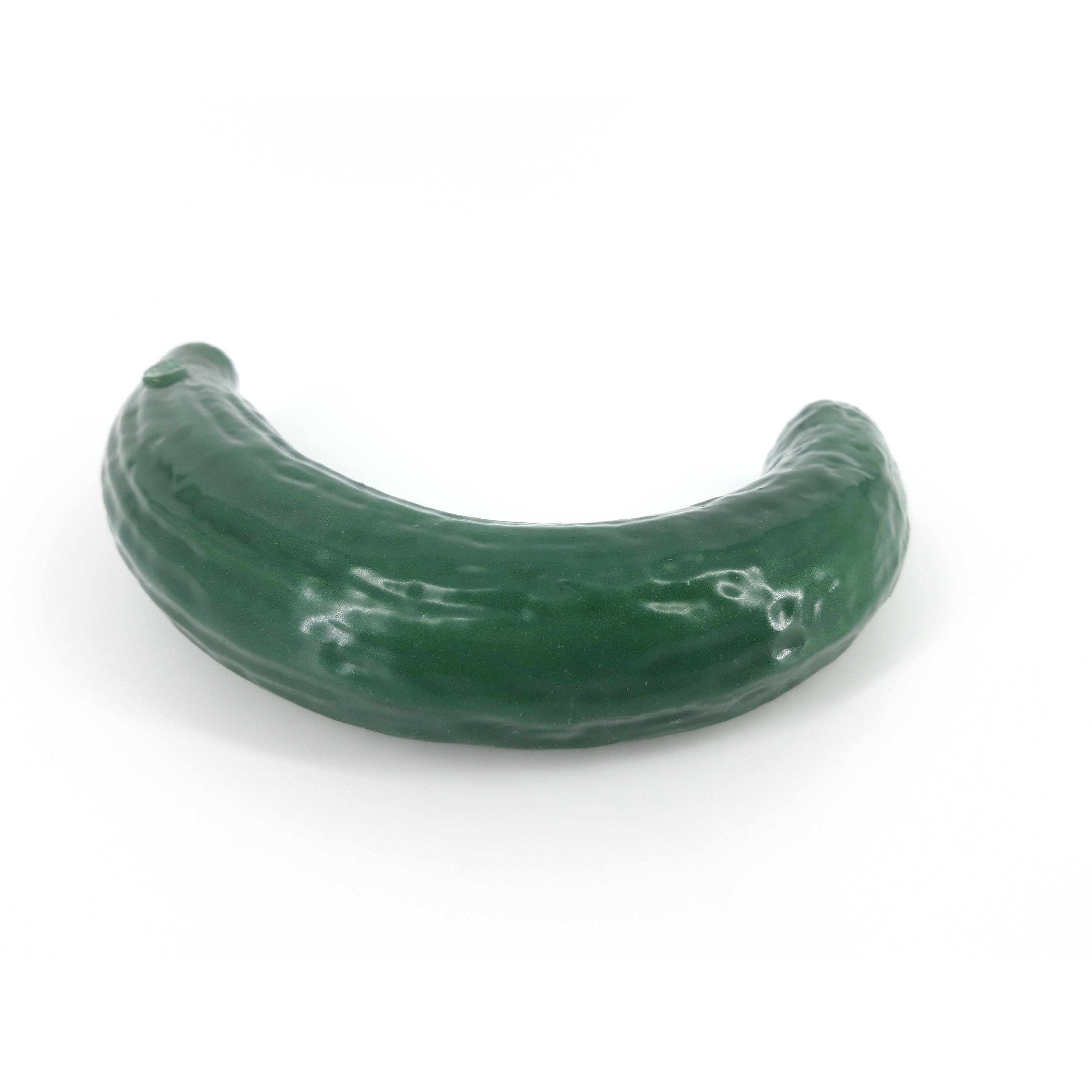 Curved Cucumber Flexible Double Dildo