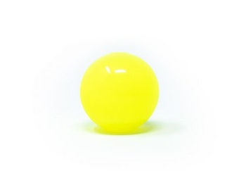 shiny Ball Gag: neon yellow