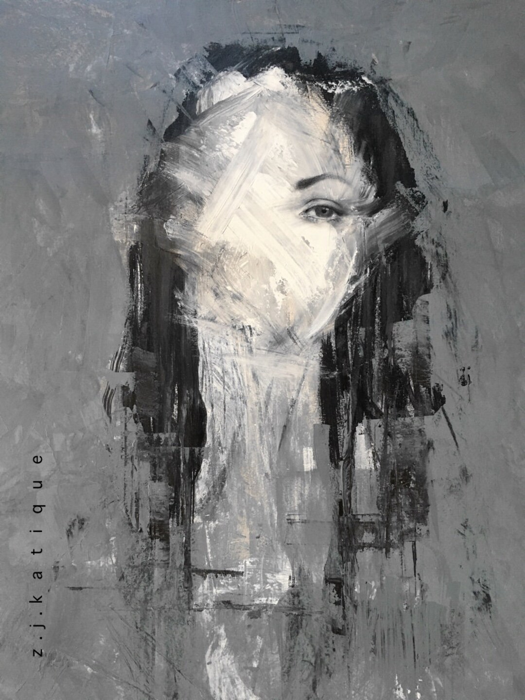 Incomplete. Original Acrylic Painting on Paper, Made by Hand. [k485] - Etsy