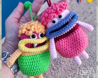 T.2 Virkning, PDF, Eng/Ty. Virkat monster, Virkat nyckelfodral, Mysigt nyckelhållare, Nyckelring, Nyckellåda