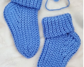 Haakpatroon voor babysokjes (PDF), warme wollen sokjes voor kinderen, maat 10-14 cm (EN + DE) S12
