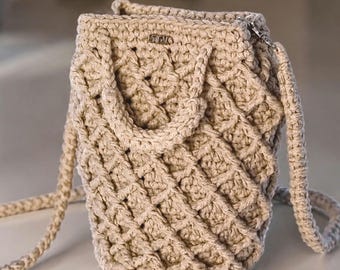 Crochet Phone Bag Pattern PDF, Small Crossbody & Handbag, Cute Mini Purse (EN + DE) T32