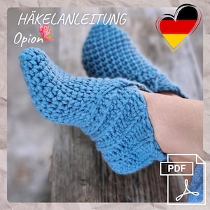 Crochet Slippers Pattern PDF Warm Cozy Unisex House Shoes Foot Length 22–24 cm Adjustable Size  Easy Step by Step Tutorial