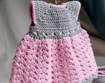 Tilda Bunny Dress Crochet Pattern PDF, Cotton Doll Clothes for 19 cm Bunny (EN) P22