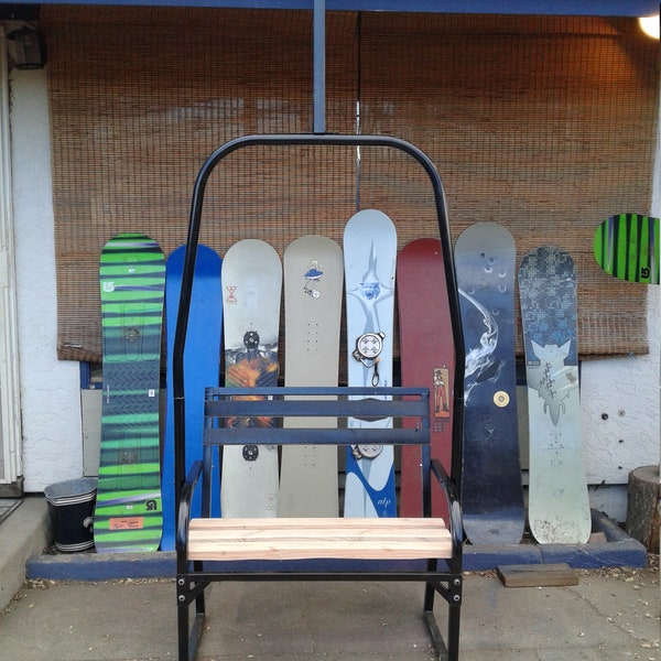 Replica ski chairlift bench sb