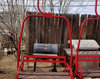 3 seat replica ski lift bench