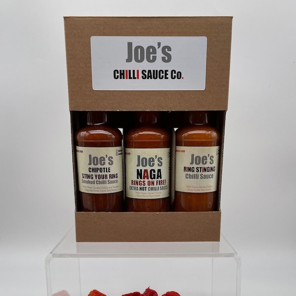 Joe's Chilli Sauce co- 3 Sauce GIFT PACK