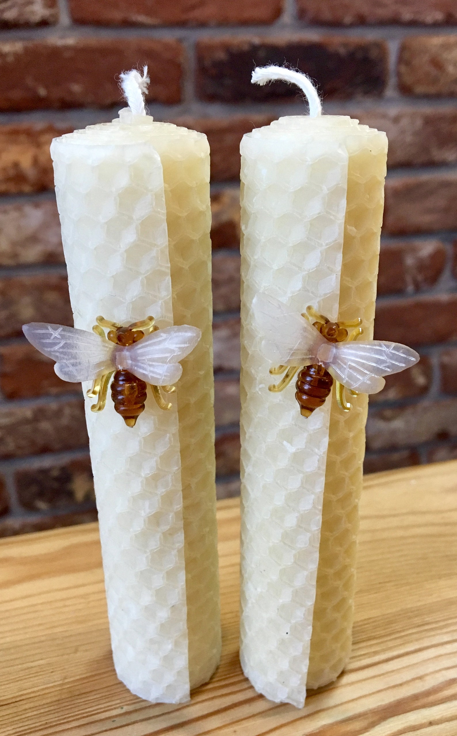 Beeswax Hand Rolled Candle Etsy