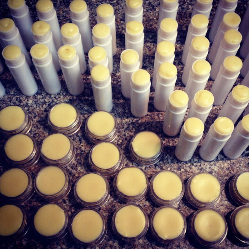 Lip balm Natural Handmade Honey, Vanilla & Bees Wax image 3