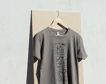 HOWL Tree Narrative T-shirt | Cathedral Grey