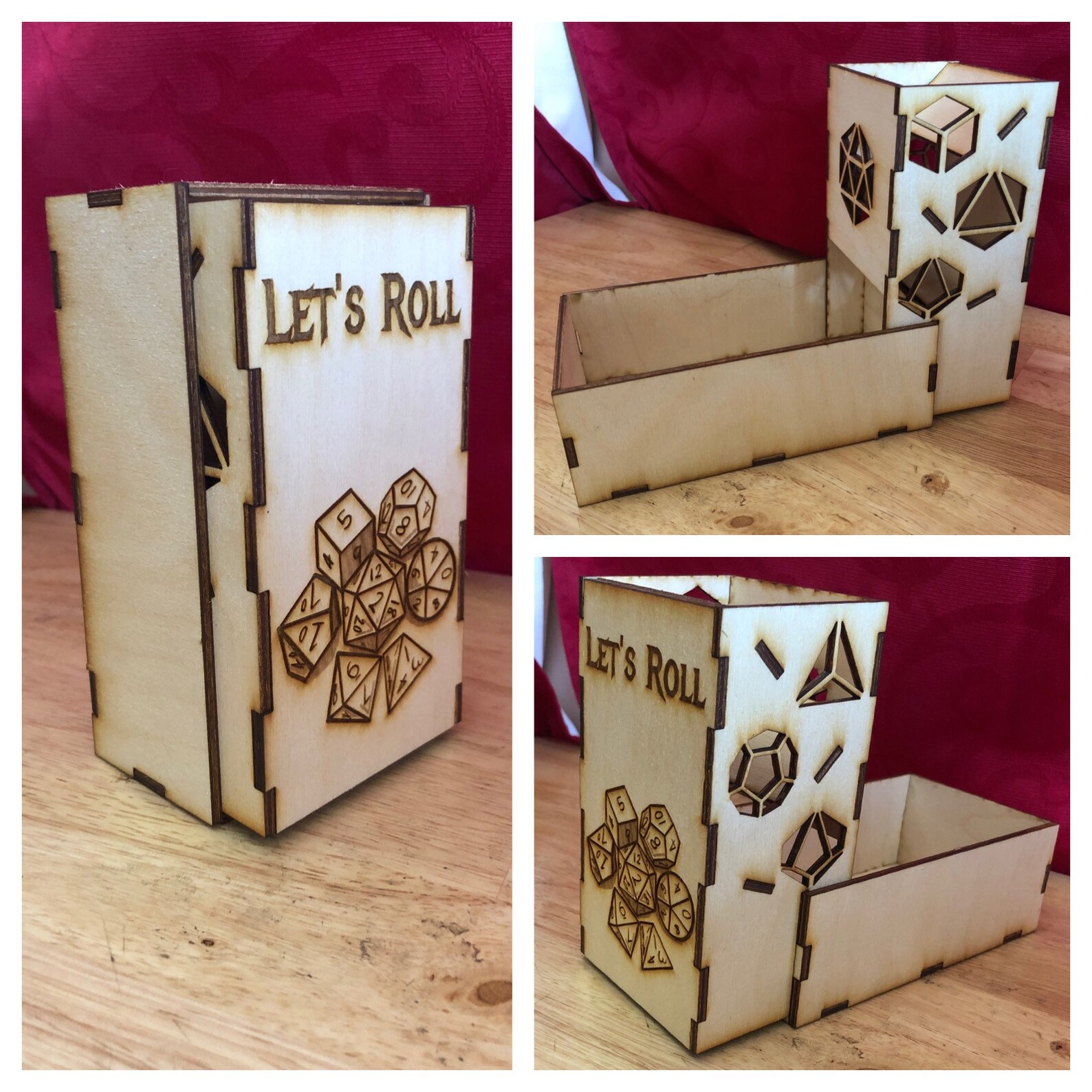 DIY Wooden Dice Tower Kit/ 7.5x3x5.5 / DND Accessories / RPG / Etsy