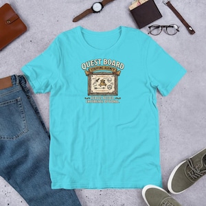 Shirt Quest Board uitzendbureau, fantasy-RPG-T-shirt, Heroes Needed-gamercadeau