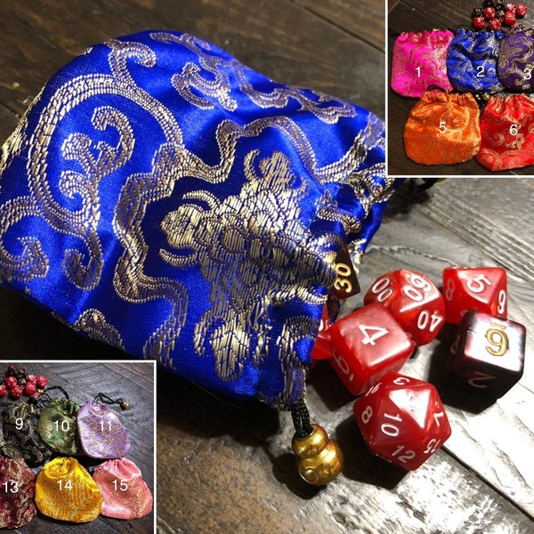 Embroidered Dice Bag Etsy