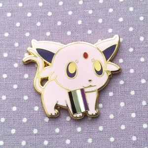 Psychic Fuchs Asexual/Demisexual/Nonbinary Pride Flagge Hard Enamel Pin
