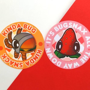 Bugsnax-stickers: Bunger & Strabby