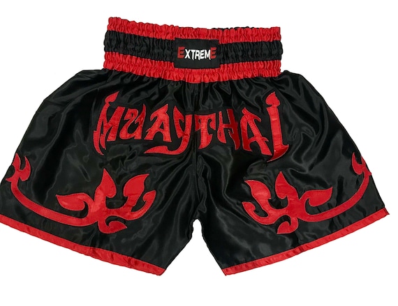 Gold black blue red white Muay Thai Boxing & Martia art shorts satin L MMA  kick