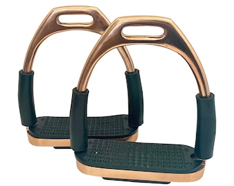 Roségold Reitzubehör Steigbügel Aus Edelstahl In Roségold – Flexi- Sicherheitseisen Für Reiten, Mit Etikett, Brandneu Horseware Amigo 50 G