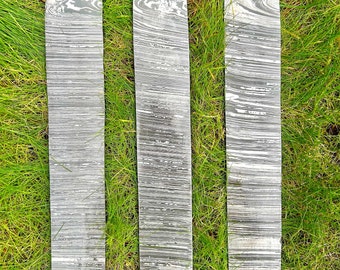 Premium 10&quot; and 12&quot; Fire Storm Handmade Damascus Steel Blank Blade Billet Bar 5cm Wide Bush Crafts Tools Making Bar