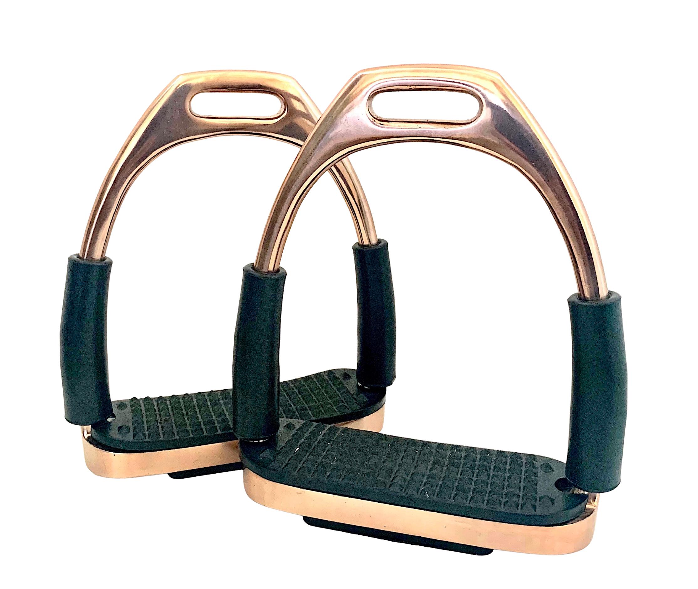 Étriers D’équitation Flexibles Lenza – Arc-en-ciel – Sécurité En Acier Inoxydable – Taille 4