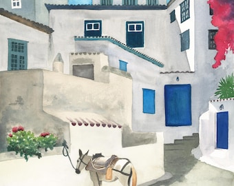 Donkey on Hydra Island