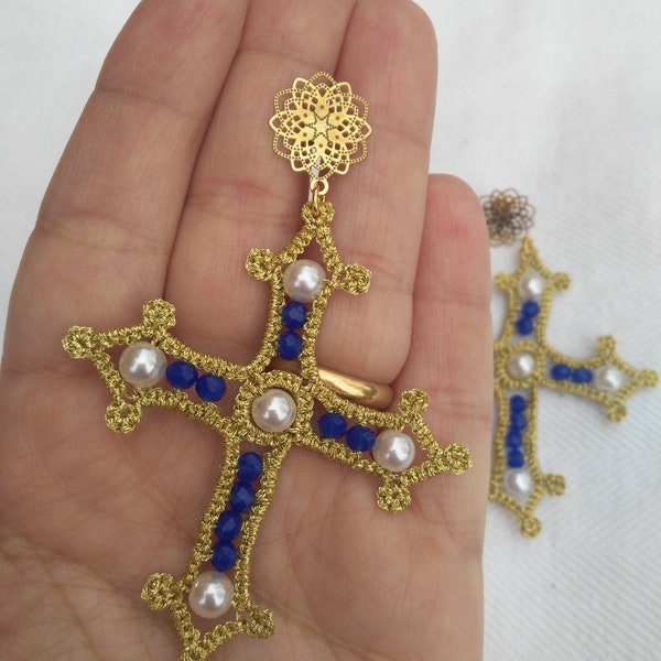 pattern tatting "Croce Gotica"