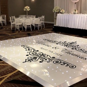 Wedding Sign & Vinyl Dance Floor Decal Sticker - Birthday Vinyl Floor Decal - Wedding Decor - Custom Event Decor - Dance Floor Decal