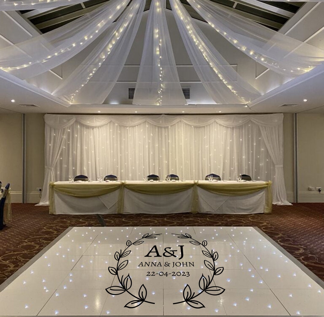 Wedding Dance Floor Decal Stickers Birthday Vinyl Floor Decal Wedding