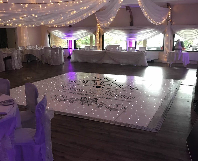 Wedding Sign & Vinyl Dance Floor Decal Sticker Birthday Etsy